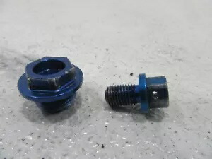 2014 ヤマハ YZ450 マグネット、ドレンプラグ、ブルービレット、14 YZ 450 B4169 2014 Yamaha YZ450 Magnet, Drain Plug, Blue Billet, 14 YZ 450 B4169 【並行輸入品】