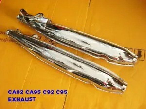 ホンダ CA92 CA95 C92 C95 排気マフラーパイプ 2 個に適合します。 「最高品質」 [mi] Fit HONDA CA92 CA95 C92 C95 EXHAUST MUFFLER PIPE 2PCS. \