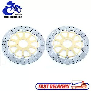 2 フロントブレーキディスクローター SUZUKI GSX1300R Hayabusa 99-07 GSXR 600 750 96-03用 2 Front Brake Discs Rotors for SUZUKI GSX1300R Hayabusa 99-07 GSXR 600 750 96-03 【並行輸入品】