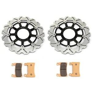 2 フロントブレーキローターパッド ホンダ CBR 929 RR 00-01 CBR 954 RR (02-03 Fireblade) 2 Front Brake Rotors Pads for Honda CBR 929 RR 00-01 CBR 954 RR (02-03 Fireblade 【並行輸入品】
