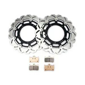 2 フロントブレーキローターパッドヤマハ FZ1-S 1000 Fazer 2006-2015 YZF R1 04-06 05 2 Front Brake Rotors Pads For Yamaha FZ1-S 1000 Fazer 2006-2015 YZF R1 04-06 05 【並行輸入品】