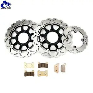 高性能フロントリアブレーキローターディスクパッド ホンダ CBR1000RR 2008-2016用 High Performance Front Rear Brake Rotors Disc Pads for Honda CBR1000RR 2008-2016 【並行輸入品】