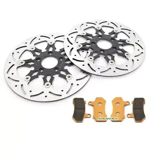 11.8インチ フローティング フロント ブレーキ ローター パッド ハーレー FLTRX ロード グライド カスタム 10-12 用 11.8\