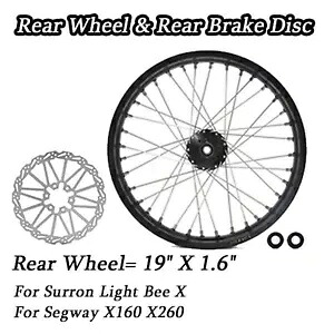 19x1.6 スポーク後輪 & ブレーキローター Sur-Ron Light Bee X 用 Segway X260 19x1.6 Spoke Rear Wheel & Brake Rotor for Sur-Ron Light Bee X for Segway X260 【並行輸入品】｜カスタムパーツ WORLD倉庫