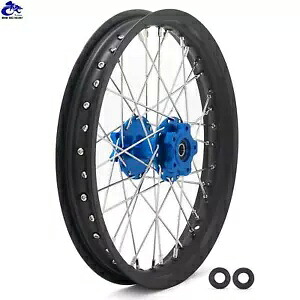 16x1.85 スポーク後輪ブラックリムブルーハブ Talaria Sting XXX 電動バイク用 16x1.85 Spoked Rear Wheel Black Rim Blue Hub For Talaria Sting XXX Electric Bike 【並行輸入品】