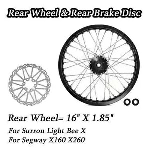 16 インチ スポーク リア ホイール リム ハブ + 203 ミリメートル ブレーキ ディスク ローター SUR-RON ライト ビー LBX 用 16" Spoked Rear Wheel Rim Hub + 203mm Brake Disc Rotor For SUR-RON Light Bee LBX 【並行輸入品】｜カスタムパーツ WORLD倉庫 79,860円