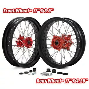 17x3.5 + 17x4.25 スポークホイールリムハブ SUR-RON ストームビー電動オフロード用 17x3.5 + 17x4.25 Spoked Wheels Rims Hubs For SUR-RON Storm Bee Electric Off-Road 【並行輸入品】|カスタムパーツ WORLD倉庫