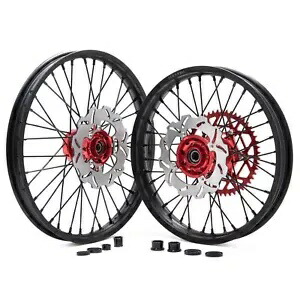 ホンダ 21/19 CNC 機械加工コンプリートホイールセット CRF250R CRF450R CRF450X CRF250X For Honda 21/19 CNC Machined Complete Wheels Set CRF250R CRF450R CRF450X CRF250X 【並行輸入品】
