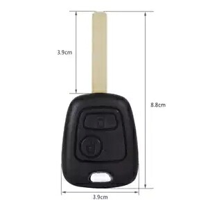 交換用 2 ボタン リモート キー Fob シェル ケース用 プジョー 107 207 30 Replacement 2 Button Remote Key Fob Shell For Case for Peugeot 107 207 30 【並行輸入品】