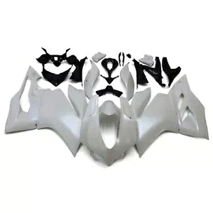 インジェクションフェアリングキット Ducati 959 1299 2015-2017 ホワイト ABS プラスチックボディワーク用 Injection Fairing Kit for Ducati 959 1299 2015-2017 White ABS Plastic Bodywork 【並行輸入品】