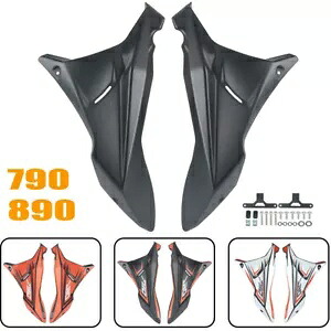 フェアリング サイドパネル ウィンドディフレクター ブラック 790 890 ADV Adventure RS 2019-2022用 Fairing Side Panels Wind Deflector Black For 790 890 ADV Adventure R S 2019-2022 【並行輸入品】
