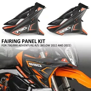 790 890 ADV Adventure RS 2019-2022 フロントフェアリングサイドパネルウィンドディフレクター用 For 790 890 ADV Adventure R S 2019-2022 Front Fairing Side Panels Wind Deflector 【並行輸入品】｜カスタムパーツ WORLD倉庫
