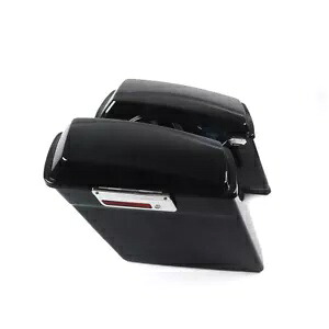 ファット アス ワイド エクステンド ストレッチ ハード サドルバッグ 1996 - 2013 ハーレー ツーリング用 Fat Ass Wide Extended Stretched Hard Saddlebags For 1996 - 2013 Harley Touring 【並行輸入品】