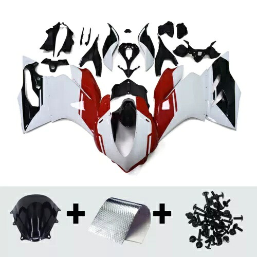 ABS フェアリングキット Ducati 959 1299 2015 2016 2017 ABS ボディワーク ホワイト レッド グリーン ABS Fairings Kit for Ducati 959 1299 2015 2016 2017 ABS Bodywork White Red Green 【並行輸入品】