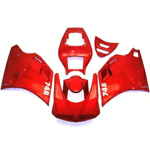 フェアリングキット Ducati Biposto 996/748 1996 - 2002 98 99 01 ボディフレーム キャンディレッド用 Fairing Kit for Ducati Biposto 996/748 1996 - 2002 98 99 01 Body Frame Candy Red 【並行輸入品】