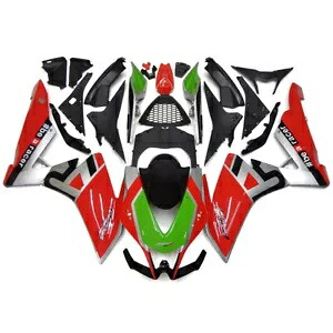 グリーンレッドフェアリングキットアプリリア 2010 2011 2012 2013 2015 インジェクションボディフレーム用 Green Red Fairings Kit for Aprilia 2010 2011 2012 2013 2015 Injection Body Frame 【並行輸入品】
