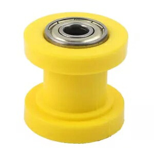 バイクモーター 8 ミリメートルチェーンローラースライダーテンショナーガイドプーリーダートピットイエロー英国 For Bike Motor 8mm Chain Roller Slider Tensioner Guide Pulley Dirt Pit yellow UK 【並行輸入品】