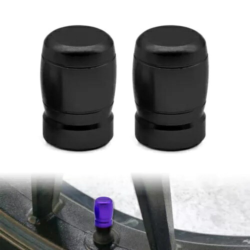 CNC タイヤバルブエアポートカバーキャップフィットホンダ PCX125 PCX150 ブラックオートバイペア CNC Tire Valve Air Port Cover Cap Fit HONDA PCX125 PCX150 Black Motorcycle Pair 【並行輸入品】
