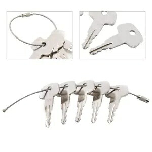 燃料キャップキー リング付き #706 リープヘル重機用燃料キャップモデル J2 5個 Fuel Cap Keys w/Ring #706 For Liebherr Heavy Equipment Fuel Cap Model J2 5PCS 【並行輸入品】