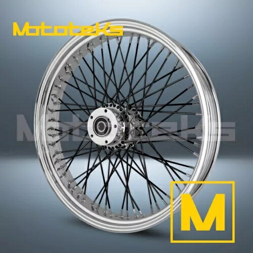 21X3.5 60 スポーク ホイール ステンレス ハーレー ツーリング バガー用 フロント ホイールのみ (TR) 21X3.5 60 SPOKE WHEEL STAINLESS FOR HARLEY TOURING BAGGER FRONT WHEEL ONLY (TR) 【並行輸入品】｜カスタムパーツ WORLD倉庫