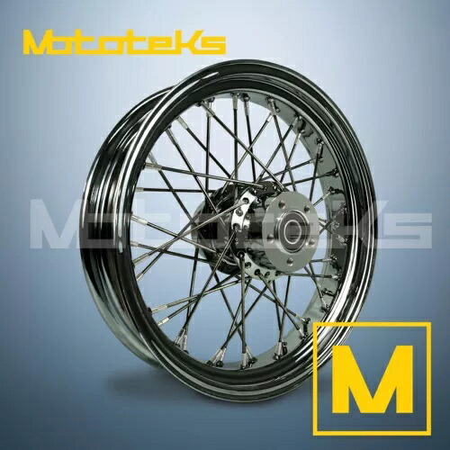 18X3.5 40 スポーク ホイール ステンレス ハーレー ツーリング バガー用 リアホイールのみ (TR) 18X3.5 40 SPOKE WHEEL STAINLESS FOR HARLEY TOURING BAGGER REAR WHEEL ONLY (TR) 【並行輸入品】｜カスタムパーツ WORLD倉庫