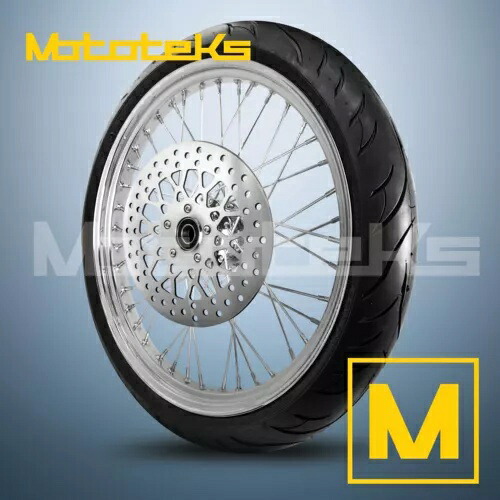 21X2.15 40 スポーク ホイール ステンレス ハーレー ソフテイル用 フロント ブラック タイヤ リム (TR) 21X2.15 40 SPOKE WHEEL STAINLESS FOR HARLEY SOFTAIL FRONT BLACK TIRE RIM (TR) 【並行輸入品】