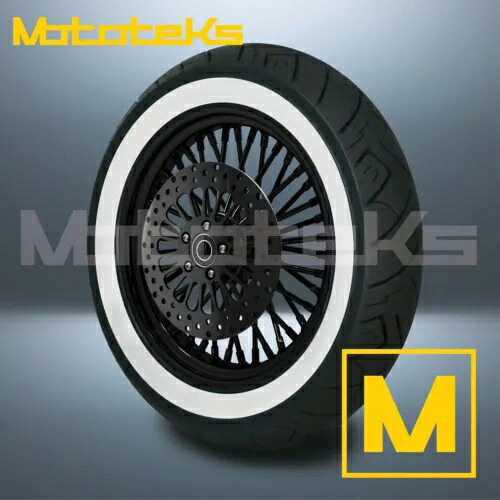 18X3.5 ファット スポーク ホイール 40 ステンレス ハーレー ソフテイル スポーツスター フロント用 18X3.5 FAT SPOKE WHEEL 40 STAINLESS FOR HARLEY SOFTAIL SPORTSTER FRONT 【並行輸入品】