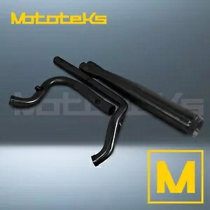 ハーレー 2 INTO 1 エキゾースト ステンレス ハーレー ツーリング バガー 1984-2016 ブラック用 HARLEY 2 INTO 1 EXHAUST STAINLESS FOR HARLEY TOURING BAGGER 1984-2016 BLACK 【並行輸入品】｜カスタムパーツ WORLD倉庫
