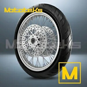 21X3.5 60 スポーク ホイール ステンレス ハーレー ツーリング バガー フロント ブラック タイヤ (TR) 21X3.5 60 SPOKE WHEEL STAINLESS FOR HARLEY TOURING BAGGER FRONT BLACK TIRE (TR) 【並行輸入品】