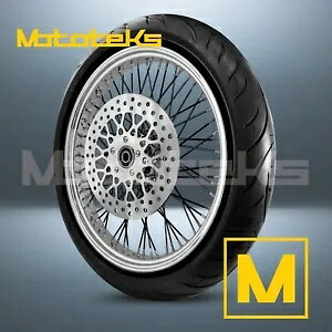 21X2.15 60 スポーク ホイール ステンレス ハーレー スポーツスター ダイナ用 フロント ブラック タイヤ (TR) 21X2.15 60 SPOKE WHEEL STAINLESS FOR HARLEY SPORTSTER DYNA FRONT BLACK TIRE (TR) 【並行輸入品】｜カスタムパーツ WORLD倉庫
