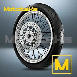 21X2.15 60 スポーク ホイール ステンレス ハーレー スポーツスター ダイナ フロント ブラック タイヤ (TR) 21X2.15 60 SPOKE WHEEL STAINLESS FOR HARLEY SPORTSTER DYNA FRONT BLACK TIRE(TR) 【並行輸入品】｜カスタムパーツ WORLD倉庫