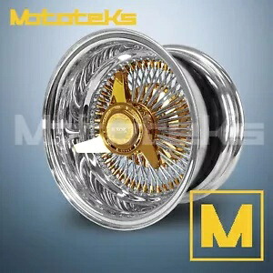 14X7 ルクソール ワイヤー ホイール 100 ストレート レブ リム 24K トリプル ゴールド シングル 1 個セット 14X7 LUXOR WIRE WHEELS 100 STRAIGHT REV RIM 24K TRIPLE GOLD SINGLE 1 PC SET 【並行輸入品】