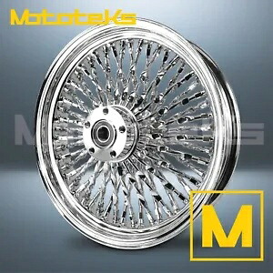 16X3.5 ファット スポーク カリ ホイール 52 ステンレス ハーレー ソフテイル用 リアリム 16X3.5 FAT SPOKE CALI WHEEL 52 STAINLESS FOR HARLEY SOFTAIL REAR RIM 【並行輸入品】｜カスタムパーツ WORLD倉庫