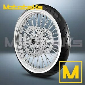 23インチ 23X3.5 ファット スポーク ホイール ハーレー ツーリング バガー フロント用 40 ステンレス スポーク 23" 23X3.5 FAT SPOKE WHEEL 40 STAINLESS SPOKES FOR HARLEY TOURING BAGGER FRONT 【並行輸入品】｜カスタムパーツ WORLD倉庫