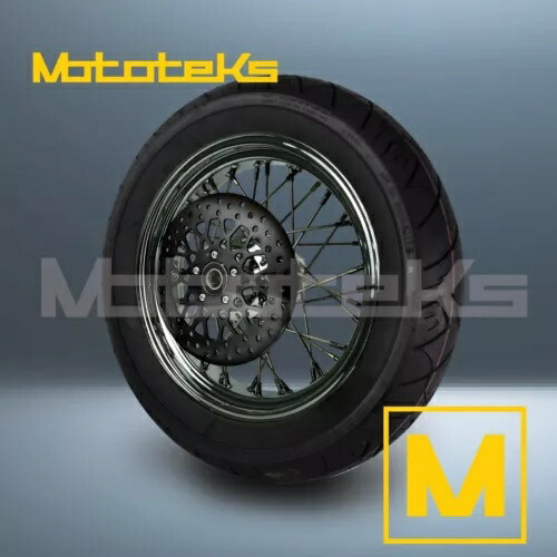 16インチ 16X3.5 40 スポーク ホイール ステンレス ハーレー スポーツスター ダイナ リア リム (TR) 16\