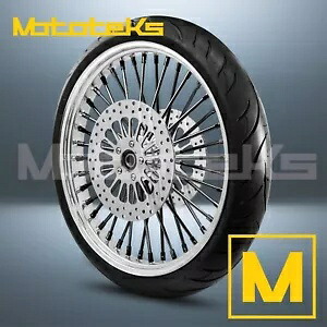 26インチ 26X3.5 ファット スポーク ホイール ハーレー ツーリング バガー フロント用 40 ステンレス スポーク 26\