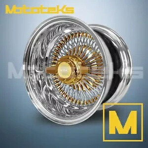 14X6 ルクソール ワイヤー ホイール 100 ストレート REV リム 24K トリプル ゴールド シングル 1 PC セット 14X6 LUXOR WIRE WHEELS 100 STRAIGHT REV RIM 24K TRIPLE GOLD SINGLE 1 PC SET 【並行輸入品】