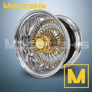 17X9 ルクソール ワイヤー ホイール 100 ストレート REV リム 24K トリプル ゴールド シングル 1 個セット 17X9 LUXOR WIRE WHEELS 100 STRAIGHT REV RIM 24K TRIPLE GOLD SINGLE 1 PC SET 【並行輸入品】 210,100円
