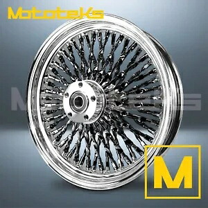 18X4.25 カリファットスポークホイール 52 ステンレスハーレーツーリングリアリム用 18X4.25 CALI FAT SPOKE WHEEL 52 STAINLESS FOR HARLEY TOURING REAR RIM 【並行輸入品】|カスタムパーツ WORLD倉庫