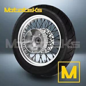 16X5.5 60 スポーク ホイール ステンレス ハーレー ツーリング バガー クッシュ リア ブラック タイヤ (TR) 16X5.5 60 SPOKE WHEEL STAINLESS HARLEY TOURING BAGGER CUSH REAR BLACK TIRE (TR) 【並行輸入品】