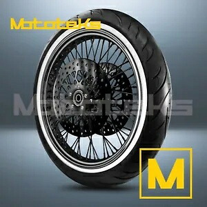 23X3.5 60 スポーク ホイール ステンレス ハーレー ツーリング バガー フロント ホワイト タイヤ (TR) 23X3.5 60 SPOKE WHEEL STAINLESS FOR HARLEY TOURING BAGGER FRONT WHITE TIRE (TR) 【並行輸入品】
