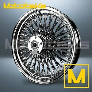 16X3.5 カリ ファット スポーク ホイール 52 ステンレス ハーレー ソフテイル スポーツスター フロント リム用 16X3.5 CALI FAT SPOKE WHEEL 52 STAINLESS FOR HARLEY SOFTAIL SPORTSTER FRONT RIM 【並行輸入品】