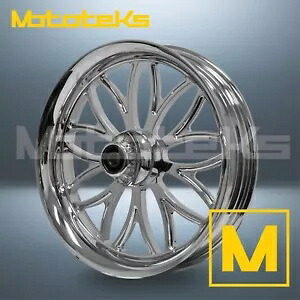 18X3.5 RAVE MAG 鍛造ビレットホイール クローム ハーレーツーリングバガーリアリム用 18X3.5 RAVE MAG FORGED BILLET WHEEL CHROME FOR HARLEY TOURING BAGGER REAR RIM 【並行輸入品】