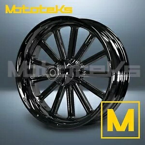 16x3.5 サーティーンマグホイール ブラック ハーレーソフテイルモデル用 フロントリム 16x3.5 THIRTEEN MAG WHEEL BLACK FOR HARLEY SOFTAIL MODELS FRONT RIM 【並行輸入品】｜カスタムパーツ WORLD倉庫