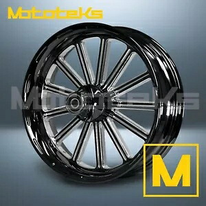 18インチ 18x3.5 サーティーン マグ ホイール ブラック マシン ハーレー ソフテイル フロント用 18" 18x3.5 THIRTEEN MAG WHEEL BLACK MACHINE FOR HARLEY SOFTAIL FRONT 【並行輸入品】｜カスタムパーツ WORLD倉庫 130,900円