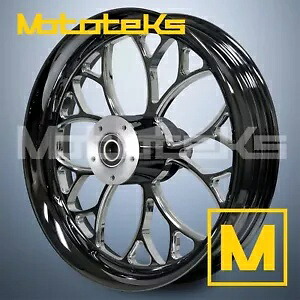 16インチ 16x3.5 ウイルス マグ ホイール ブラック マシン ハーレー ツーリング バガー リア用 16\