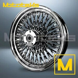 18X3.5 カリ ファット スポーク ホイール 52 ステンレス ハーレー ソフテイル スポーツスター フロント リム用 18X3.5 CALI FAT SPOKE WHEEL 52 STAINLESS FOR HARLEY SOFTAIL SPORTSTER FRONT RIM 【並行輸入品】
