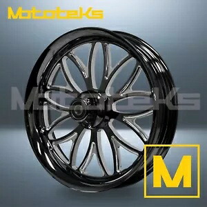 16インチ 16x3.5 レイブ マグ ホイール ブラック マシン ハーレー ツーリング バガー リア用 16\