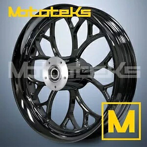 16インチ 16x3.5 ウイルスマグホイール ブラック ハーレーツーリングバガーフロント用 16\