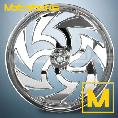 21インチ 21X3.25 クローム フロント マグ ホイール カトラス ビレット ハーレー ツーリング バガー モデル 21" 21X3.25 CHROME FRONT MAG WHEEL CUTLASS BILLET HARLEY TOURING BAGGER MODELS 【並行輸入品】｜カスタムパーツ WORLD倉庫